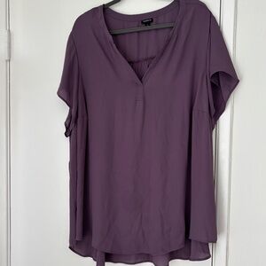 Casual Chic V-Neck Ruched Back Blouse